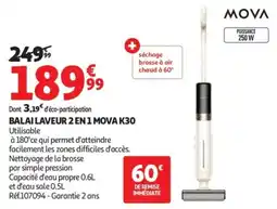 Auchan Balai laveur 2 en 1 mova k30 offre