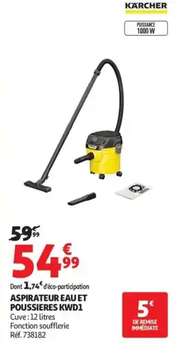 Auchan Aspirateur eauet poussieres kwd1 offre