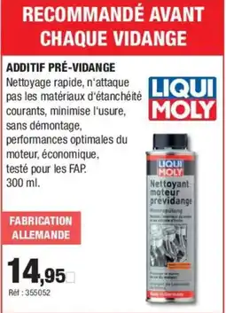 Autobacs LIQUI MOLY Additif pré-vidange offre