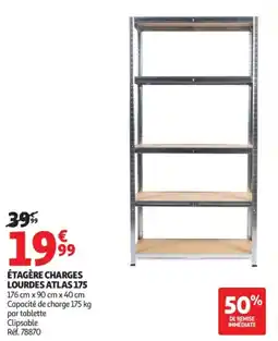 Auchan Étagère charges lourdes atlas 175 offre