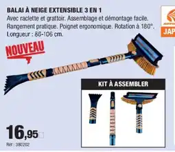 Autobacs Balai à neige extensible 3 en 1 offre