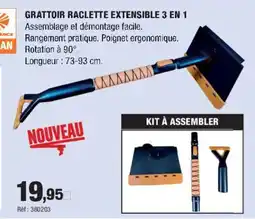 Autobacs Grattoir raclette extensible 3 en 1 offre