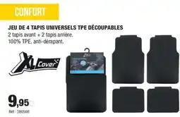 Autobacs Jeu de 4 tapis universels tpe découpables offre