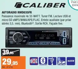 Autobacs CALIBER Autoradio rmd035fr offre