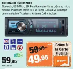 Autobacs Autoradio rmd057dab offre