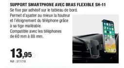 Autobacs Support smartphone avec bras flexible sh-11 offre