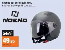 Autobacs NOEND Casque jet sc-31 noir mat offre