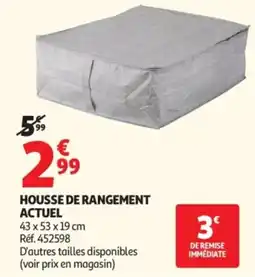 Auchan Housse de rangement actuel offre