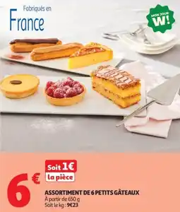 Auchan Assortiment de 6 petits gâteaux offre
