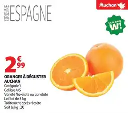 Auchan Oranges à déguster auchan offre