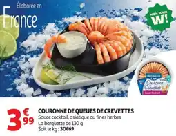 Auchan Couronne de queues de crevettes offre