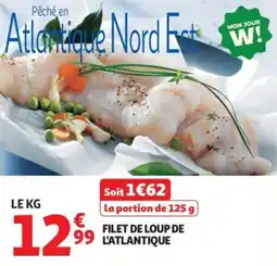 Auchan Filet de loup de l'atlantique offre