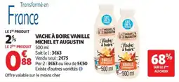 Auchan Vache à boire vanille michel et augustin offre
