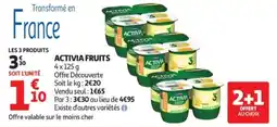 Auchan Activia fruits offre