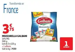 Auchan Mozzarella galbani offre
