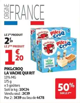 Auchan Pik&croq la vache qui rit offre