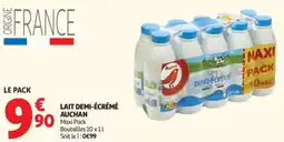 Auchan Lait demi-écrémé auchan offre