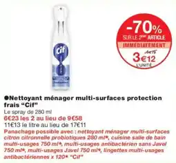 Monoprix Nettoyant ménager multi-surfaces protection frais cif offre