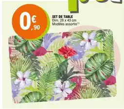 E.Leclerc Set de table offre