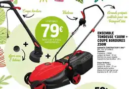 E.Leclerc ENSEMBLE TONDEUSE 1300W + COUPE BORDURES 250W offre