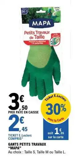 E.Leclerc GANTS PETITS TRAVAUX MAPA offre