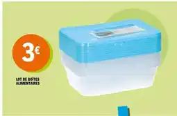 E.Leclerc Lot de boîtes alimentaires offre