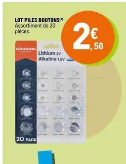E.Leclerc LOT PILES BOUTONS offre