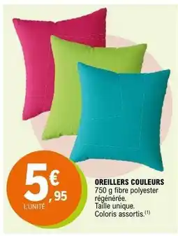 E.Leclerc OREILLERS COULEURS offre
