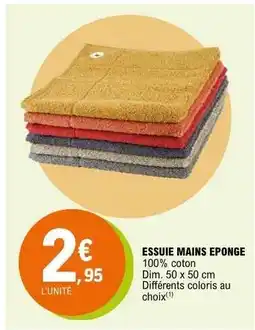 E.Leclerc ESSUIE MAINS EPONGE offre
