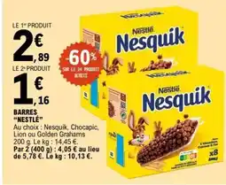 E.Leclerc Barres Nestlé offre