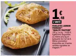 E.Leclerc Feuilletés Jambon Fromage offre