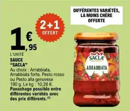 E.Leclerc SAUCE SACLA offre