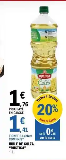 E.Leclerc Huile de Colza Rustica offre