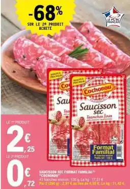 E.Leclerc Saucisson sec format familial offre