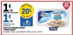 E.Leclerc FILETS DE HARENGS FUMÉS PÊCHE OCÉAN offre