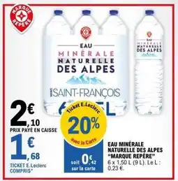 E.Leclerc Eau Minérale Naturelle des Alpes 'Marque Repère' offre