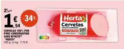 E.Leclerc Herta Cervelas offre