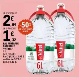 E.Leclerc Eau Minérale Naturelle Vittel offre