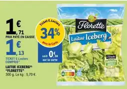 E.Leclerc Laitue Iceberg Florette offre