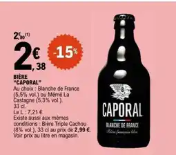 E.Leclerc BIÈRE CAPORAL offre