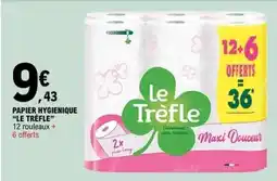 E.Leclerc Papier Hygiénique Le Trèfle offre