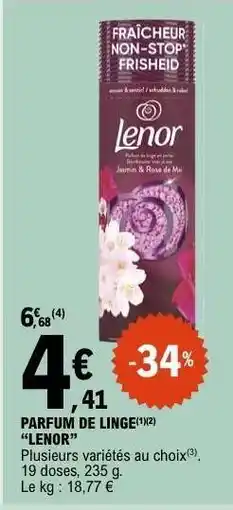 E.Leclerc Parfum de Linge Lenor offre