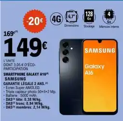 E.Leclerc SMARTPHONE GALAXY A16 offre