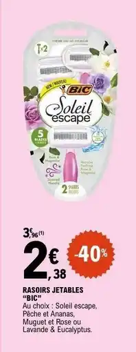 E.Leclerc RASOIRS JETABLES “BIC” offre
