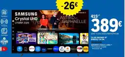 E.Leclerc Samsung Crystal UHD U7005F 2025 offre