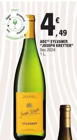 E.Leclerc AOC Sylvaner 'Joseph Kreyer' offre