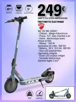 E.Leclerc Trottinette électrique offre