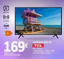 E.Leclerc TÉLÉVISEUR QLED 32 offre