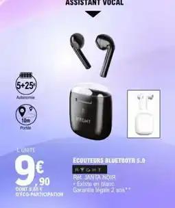 E.Leclerc ÉCOUTEURS BLUETOOTH 5.0 offre