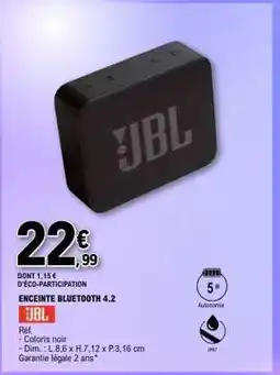 E.Leclerc ENCEINTE BLUETOOTH 4.2 offre